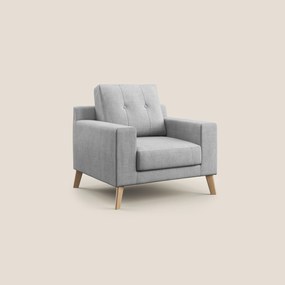 Danish poltroncina in tessuto morbido impermeabile T02 grigio chiaro