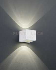 Cordoba applique led da esterno cubo bianco con diffusori intercamb...
