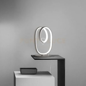 Diva l - lampada da tavolo colore titanio a led 3000k 680lm 17w dim...