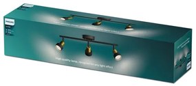 Philips - Faretto CONDUIT 3xGU10/5W/230V nero/ottone
