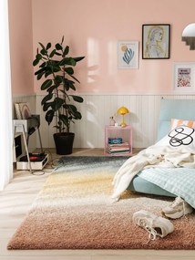 benuta Pop Tappeto a pelo lungo Solea Multicolor 140x200 cm - Tappeto design moderno soggiorno