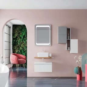 Mobile da bagno sotto lavabo Ofset rovere chiaro L 60 x H 60 x P 48 cm, lavabo non incluso