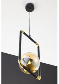 Jupiter 2024 - Lampadario a sospensione con filo ZAFRA 1xG9/10W/230V nero/oro/beige