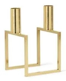 Audo Copenhagen - Kubus Line Candle Holder Brass Audo Copenhagen