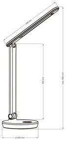 LED RGBW Lampada da tavolo touch dimmerabile NEPTUN LED/7W/230V bianco