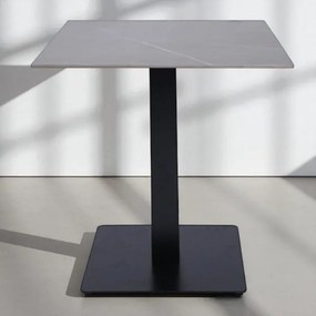 Tavolo pub ristorante bar quadrato 70x70 cm Top per esterno effetto Cemento H 75