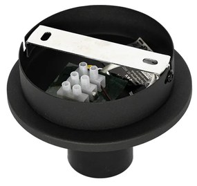 Plafoniera orientale nera con bambù naturale 30 cm - Pua