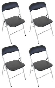 LUCIE - sedia pieghevole salvaspazio set da 4 opaca