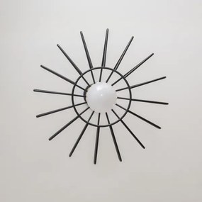 Lampada a sospensione con cavo SOLANO 1xE27/15W/230V nero/oro