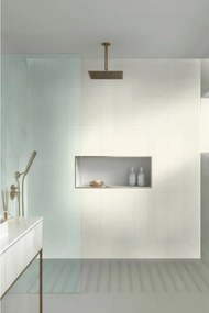Piastrella da pavimento interno in gres porcellanato 50 x 100 cm smaltato bianco opaco Basic R9 traffico intenso (pei 4/5) Sp. 3.5 mm