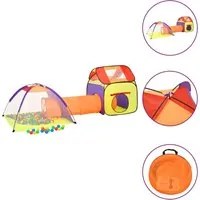 Tenda da Gioco Bambini 250 Palline Multicolore 338x123x111 cm