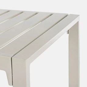 Salotto da esterno in alluminio 4 posti Avorio Bizzotto Lorillard New