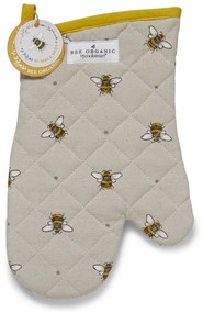 Guanti da cucina in cotone beige e giallo Bumble Bees - Cooksmart ®