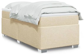 Giroletto A Molle Con Materasso Crema 100x200 Cm İn Tessuto /
