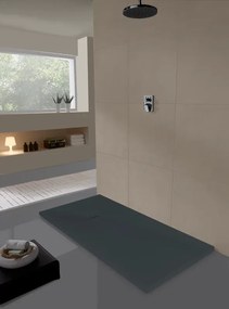 Piatto doccia MOLDCOM COMPOSITES in resina Cosmos Stone nero L 90 x L 210 x H 4 cm opaco