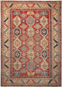 Kazak Tappeto orientale 270x370 Rosso (Pakistan) Annodato A Mano