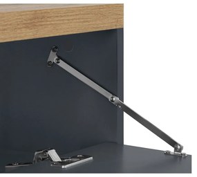 Mobile color antracite effetto rovere per lavabo 60x57 cm Thessa - Støraa