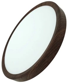 Plafoniera LED 24W/230V, 3000/4000/6500K, Ø 30 cm, marrone