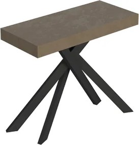 Consolle allungabile Libo - Tortora gambe antracite 90x40/300 cm