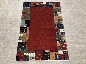 Gabbeh Tappeto 160 x 100 Rosso (Iran) Annodato A Mano