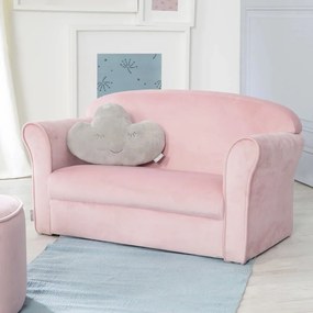 Divano per bambini in velluto rosa chiaro 78 cm Lil Sofa - Roba