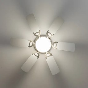 ZEVENTI - Ventilatore da soffitto GALDANA 1xE27/60W/230V grigio/bianco