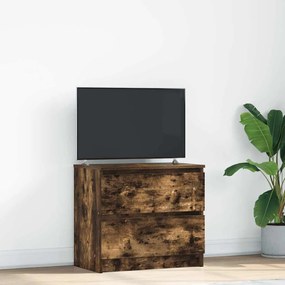 Mobile Tv Rovere Fumo 60x35x54 Cm İn Legno Multistrato /