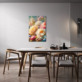 Quadro su tela – Giardino romantico con peonie