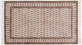 Cashmere Silk Tappeto 80x130 Marrone (Indian) Annodato A Mano