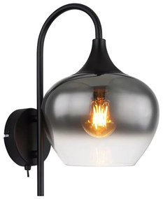 Globo 15548W - Applique MAXY 1xE27/40W/230V nero