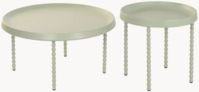 Set di 2 tavolini in metallo Daisy