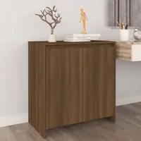 Credenza Rovere Marrone 70x41x75 cm in Legno Multistrato