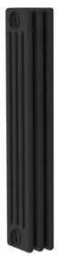 Radiatore acqua calda Comby in acciaio 4 colonne, 3 elementi, interasse 623 mm, nero