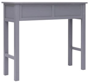 Tavolo Consolle Grigio 90x30x77 cm in Legno