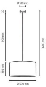 Spot-Light 3754027 - Lampadario a cavo SCARLETT 1xE27/60W/230V