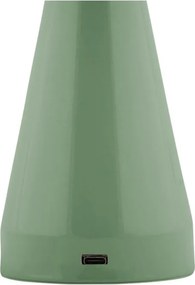 Lampada da tavolo dimmerabile a LED verde con paralume in metallo (altezza 20,5 cm) Rachel - Leitmotiv