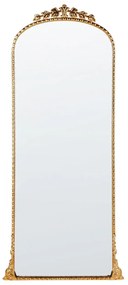 Specchio da parete metallo oro 51 x 114 cm LIVRY Beliani