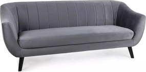 Divano 3 posti Elite 3 Velvet grigio – 200x85x83 cm