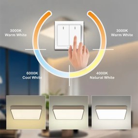 Brilagi - Plafoniera LED POOL LED/36W/230V 3000/4500/6000K 40x40 cm beige