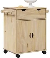 Carrello da Cucina OTTA 71x45x80 cm in Legno Massello di Pino 4013464