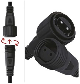 Catena LED da esterno natalizia 100xLED/15m IP44 bianco freddo