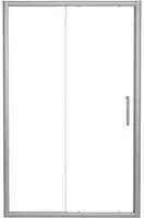 Porta doccia scorrevole Quad  171 cm, H 190 cm in vetro, spessore 6 mm trasparente silver