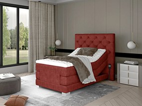 Letto motorizzato singolo boxspring Tokyo - Tessuto ruggine