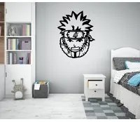 NARUTO - Adesivo murale wall sticker in vinile 55x70 cm Colore: nero