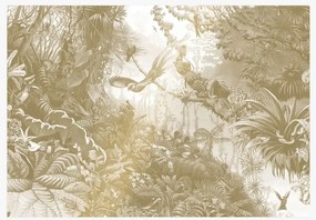 KEK Amsterdam Carta da parati panoramica Tropical Landscapes Gold 2 - XL