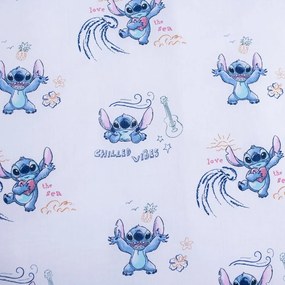 Set copripiumino e federa da bambini blu in cotone per letto singolo 140x200 cm Lilo and Stitch "Wave" – Jerry Fabrics