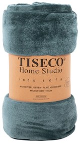 Copriletto blu in micropush per letto matrimoniale 180x220 cm Cosy - Tiseco Home Studio