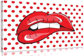 Stampa su tela – Labbra pop art