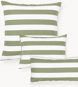 Federa reversibile in cotone a righe Lorena