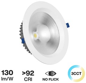 Faro da incasso 42WForo Ø205mm Bianco Variabile con driver Philips Colore Bianco Variabile CCT